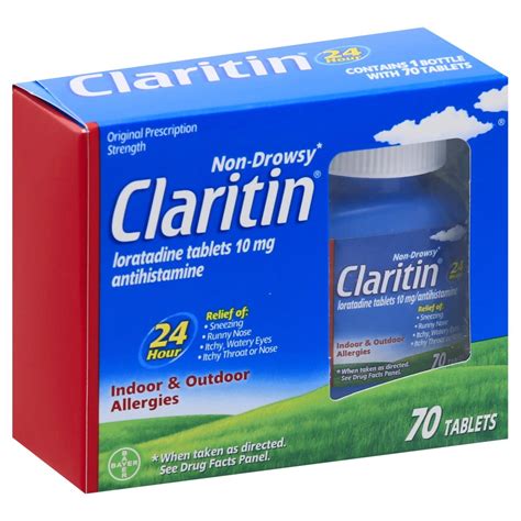 Claritin 24 Hour Non Drowsy 10 Mg Loratadine Antihistamine Allergy