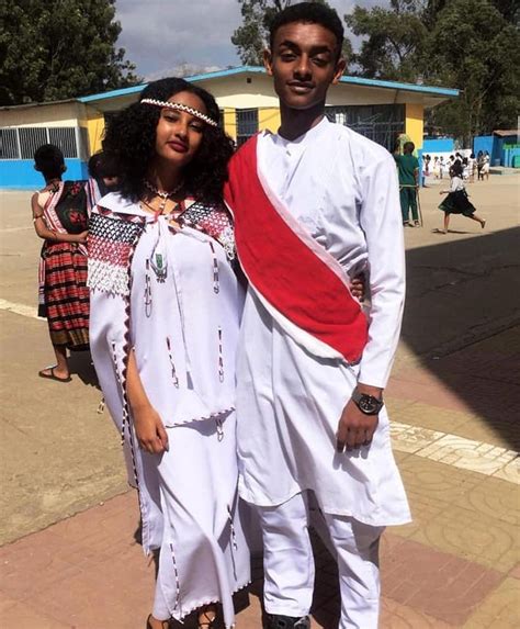 Oromo And Amara Cultural Dress Oromara Ethiopian Clothing