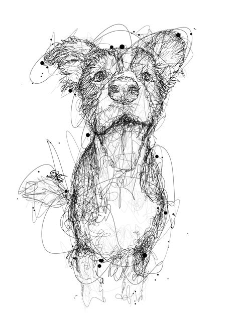 Cute Scribble Art Of A Dogo Cute Dogs Dog Aww Puppy Adorable