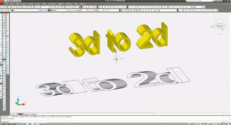 How To Convert Form 3d To 2d View Dwg To Dxb 3d Model View In 2d