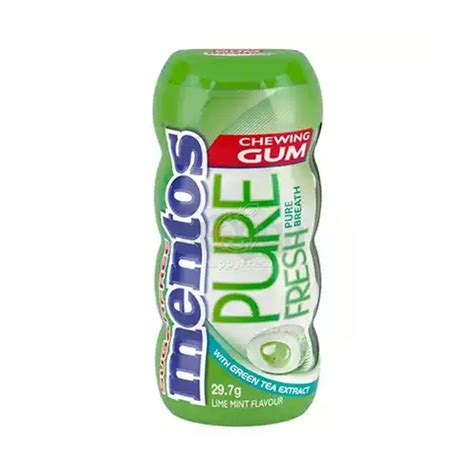 Mentos Pure Fresh Chewing Gum Lime Mint Flavor Chewing Gum 29gm