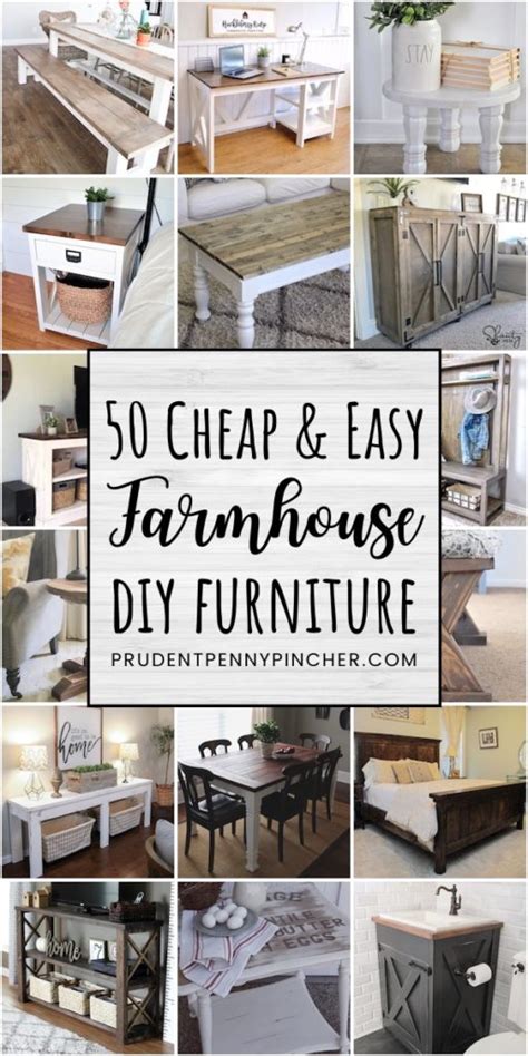 50 Cheap And Easy Diy Farmhouse Furniture Ideas Prudent Penny Pincher