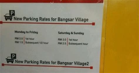 Post your answer and tag your family and friends in the comment section. Parking Rate in Kuala Lumpur: Bangsar Village Parking Rate