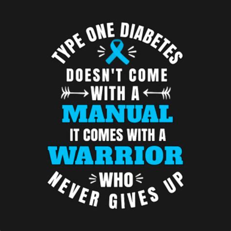 Diabetes Warrior Who Never Gives Up Diabetes T Shirt Teepublic