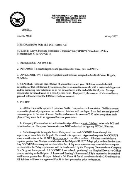 Application for army grade determination review board i request to be advanced on the retired list to the highest grade that i held satisfactorily while on active duty, under the provisions of title 10, united states. Army Memorandum For Record Template ~ Addictionary