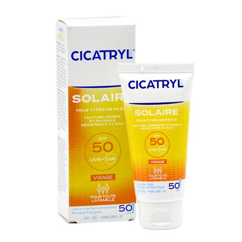 Acm Cicatryl Crème Solaire Spf50 Visage 50ml Parapharmacy Online