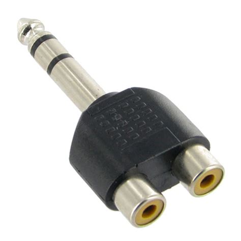 Amzer 14 Inch 635mm Trs Stereo Jack Male Plug To 2 Rca Female Jack Y