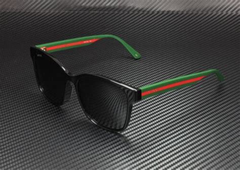Gucci Gg0417sk 001 Round Oval Black Grey 56 Mm Unisex Sunglasses