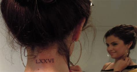 Selena Gomez Gets Neck Tattoo—check Out The Pic E News