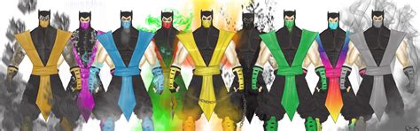 Mortal Kombat Classic Ninjas By Shabaazkhan On Deviantart