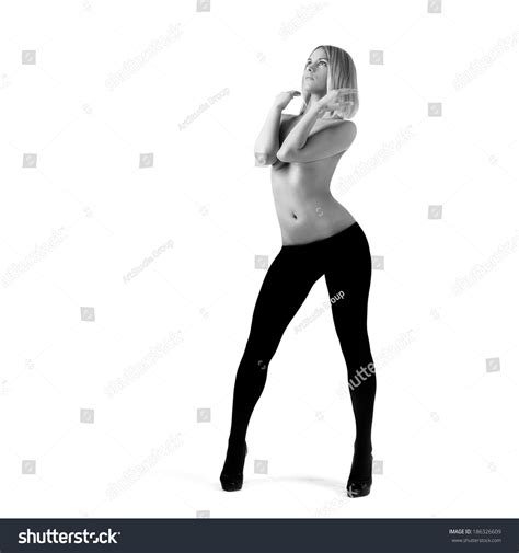 Naked Girl Perfect Body Posed Studio Stockfoto Shutterstock