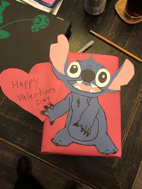 Disney Stitch Valentine Card Box Valentine Card Box Kids Valentine