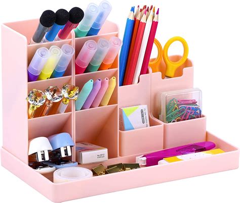 Poprun Girls Desk Tidy Pen Organiser Pencil Organizer Multifunctional