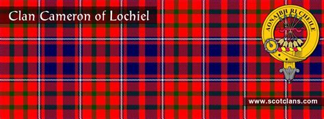 Clan Cameron Of Lochiel Tartan And Crest