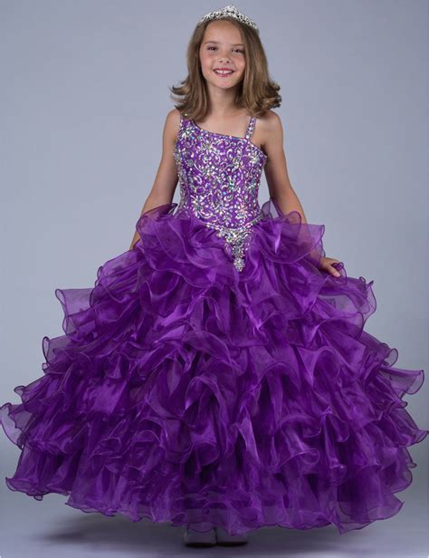 Custom Made Birthday Dresses Little Girls Pageant Dresses Sequins