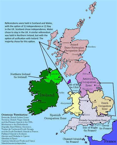 The Partition And Occupation Zones Of The United Kingdom Rimaginarymaps