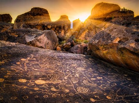 Sky Rock Petroglyphs Located Near Bishop California The Petroglyphs