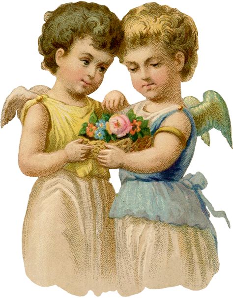 Cherubs With Flowers Image The Graphics Fairy