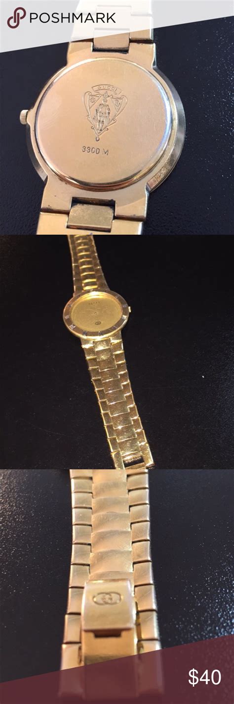 18k Gold Plated Mens Gucci Watch Gucci Watch Gucci Unisex Watches