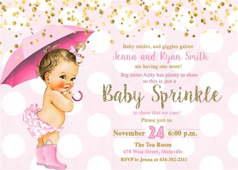 Princess Baby Shower Invitation Vintage Baby Girl Invitation Royal Baby