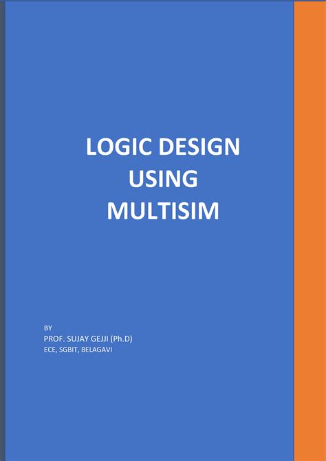 Logic Design Using Multisim Lab Manual By Prof Sujay Gejji Logic