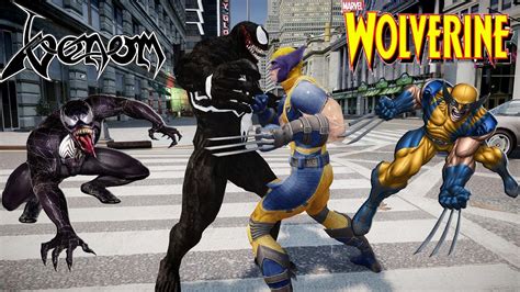 Wolverine Vs Venom Epic Battle Grand Theft Auto Youtube