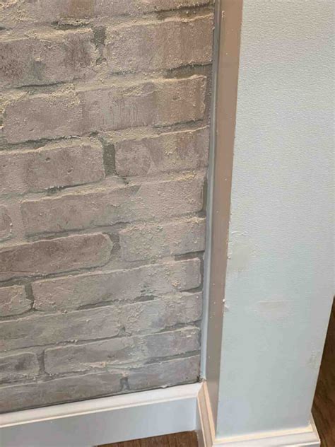 Diy Faux Brick Wall An Easy Accent For Your House