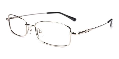 Isha Rectangle Eyeglasses In Silver Sllac