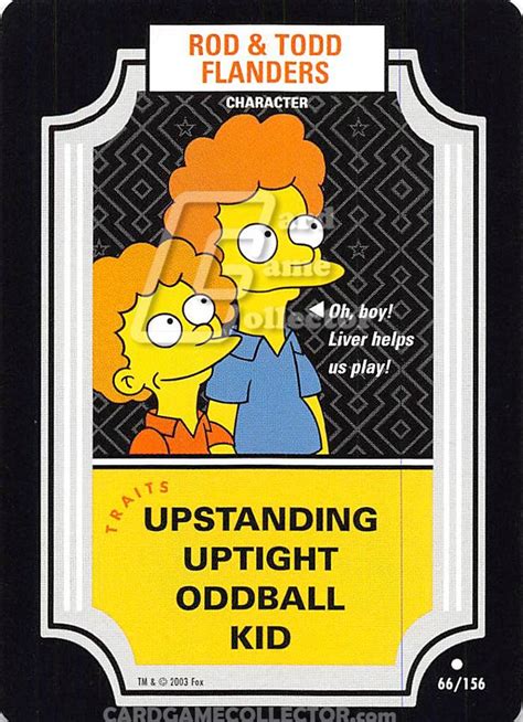 Rod And Todd Flanders The Simpsons Tcg