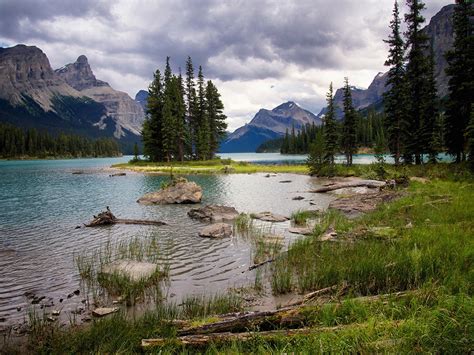 Fonds Decran Canada Parc Montagnes Lac Pierres Photographie De Paysage