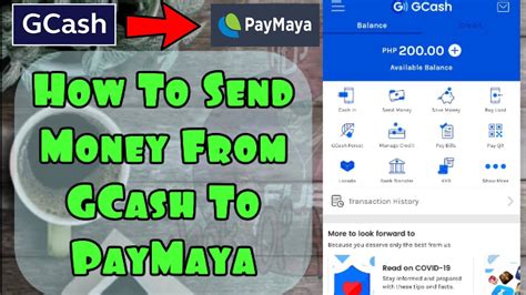 GCash How To Send Money From GCash To PayMaya PayMaya Step By
