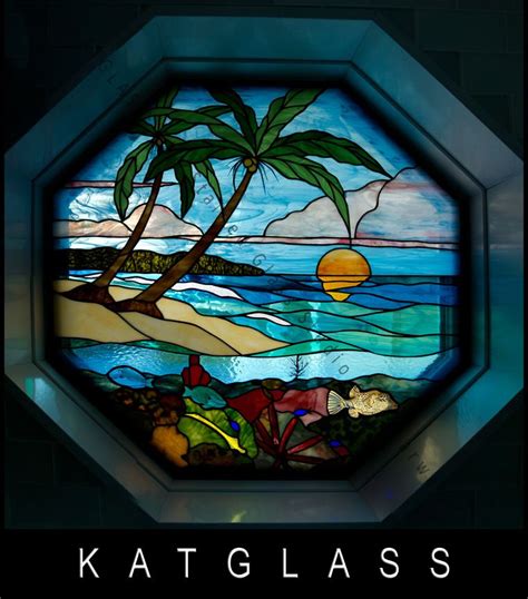 Beach Scene Stained Glass Window Tampa Florida Was Created For A