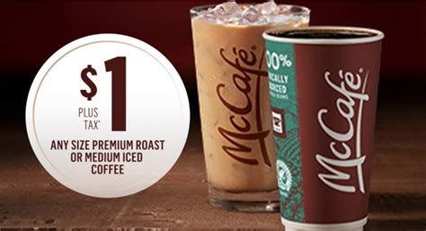 The great canadian bagel, ltd. McDonald's McCafé Canada Promotions: Any Size Premium Roast coffee or Medium Iced Coffee for $1 ...