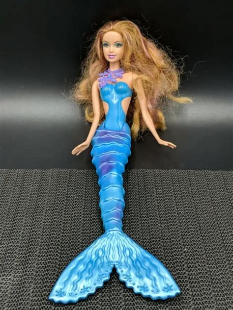 2009 Mattel Barbie In Mermaid Tale Wcolor Changing Necklace Excellent