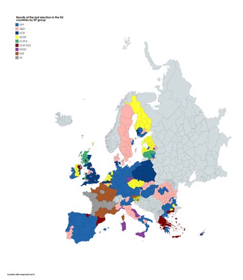 Regional Results Of The Last Election In Each Eu Country By European