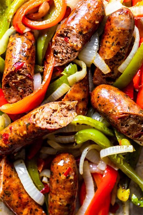Sausage Peppers And Onions Sheet Pan Dinner Recipe Stuffed Peppers