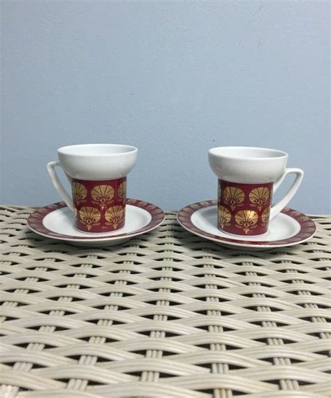 Vakko Kutahya Porselen Turkish Demitasse Set Etsy Coffee Cups And
