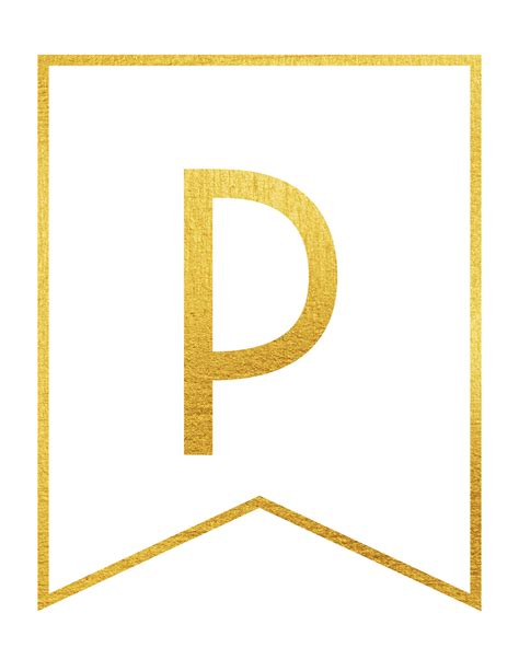 Free Printable Gold Framed Banner Letters World Of Printables