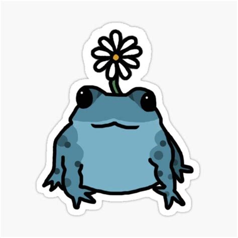 Cottagecore Frog Stickers Indie Drawings Frog Art Frog Drawing