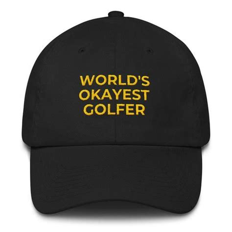 Worlds Okayest Golfer Hat Golf Dad Dad To Be Shirts Cool Fathers