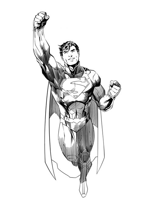 Jim Lee Superman Ink Practice By Jasonbrock On Deviantart
