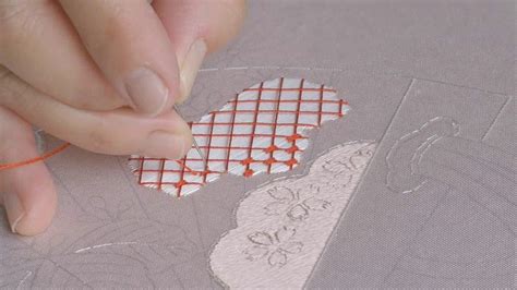 日本刺繍の技法 疋田掛け Youtube