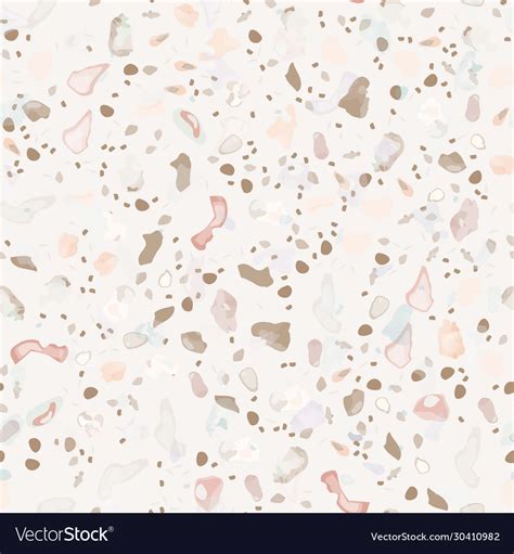Terrazzo Texture Flooring Seamless Pattern Vector Image
