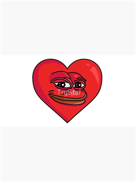 Pepe Heart Funny Love Meme Photographic Print For Sale By Trystar