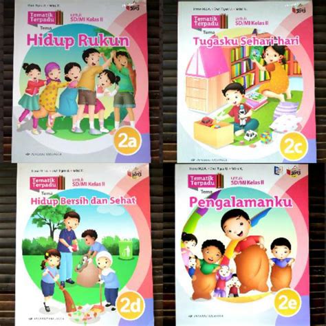 Jual Buku Tematik Terpadu Sd Mi Kelas 2a 2c 2d 2e Kurikulum 2013 Revisi Erlangga Indonesia