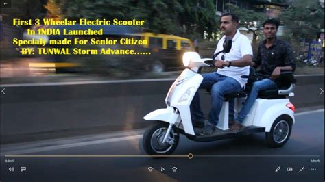 But with improving technology and infrastructure. Indias first Three Wheel Electric Scooter by TUNWAL - YouTube