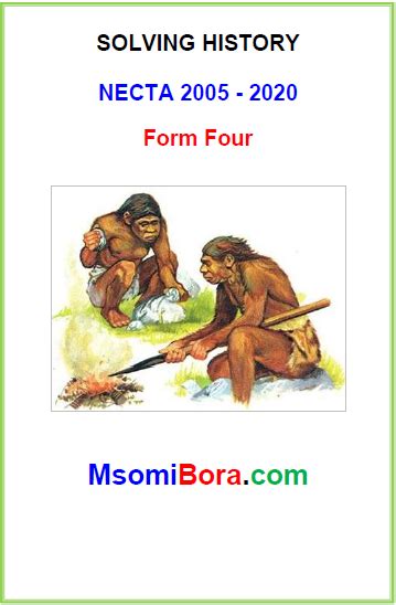 Msomi Bora Solving History Necta 2005 2020 Form Four