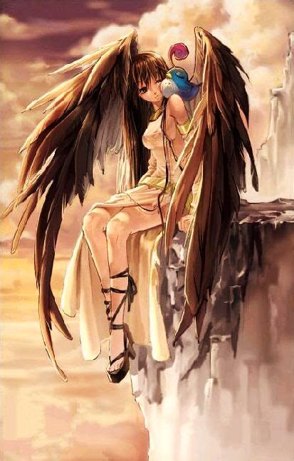 Angel With Brown Wings Anime Angels And Demons Pinterest Wings
