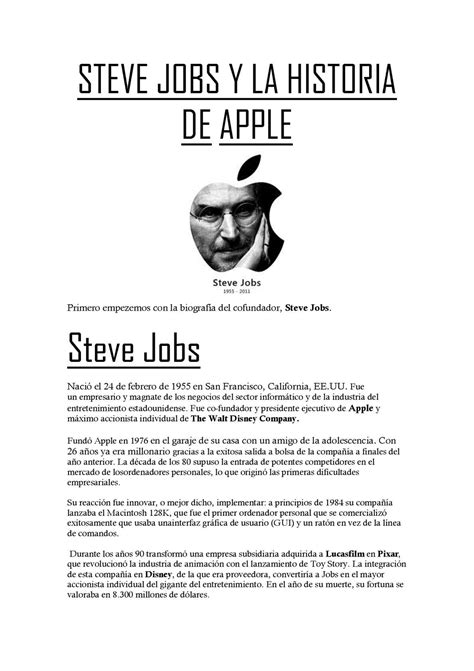 Calam O Steve Jobs Y La Historia De Apple