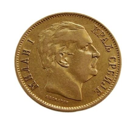 ﻿ akan di update dari masa ke semasa. SERBIA 10 DINAR GOLD COIN of 1882, MILAN I.|World ...